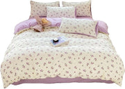 Set di copriletti in poliestere 100% - chiusura a raccordo pratica - lavabile in macchina - modello frutta blu - 1 x coprilettino 180 x 220 cm - 1 x lenzuolo 230 x 230 cm - 2 x cuscini 48 x 74 cm - lussuoso e confortevole