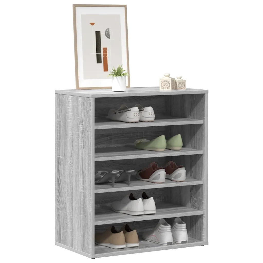 Scarpiera | Mobile per scarpe Grigio Sonoma 60x35x70 cm in Legno Multistrato