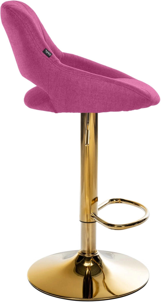 Sgabello da bar tessuto Milet oro 1