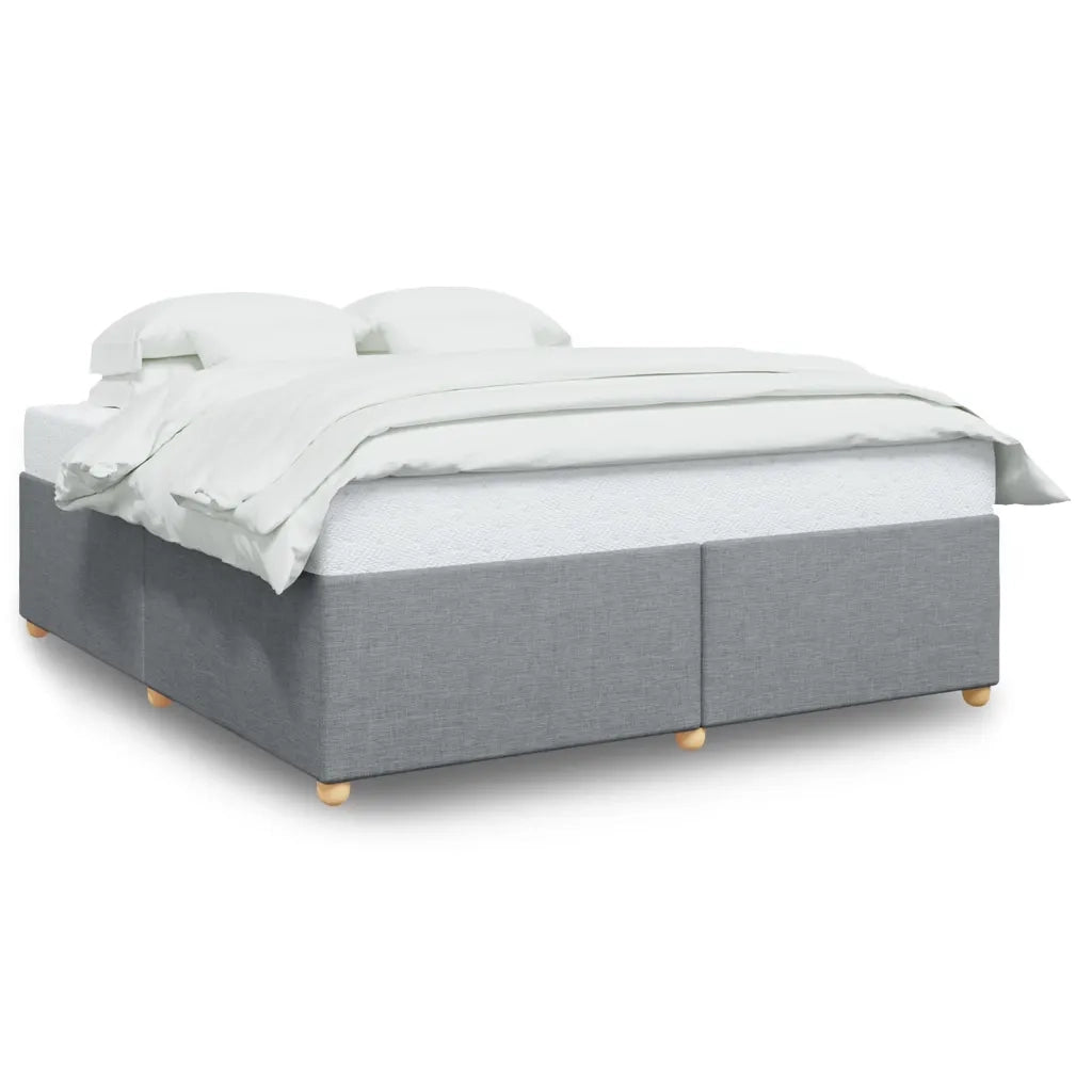 Giroletto senza Materasso Grigio Chiaro 200x200 cm Tessuto 3284757
