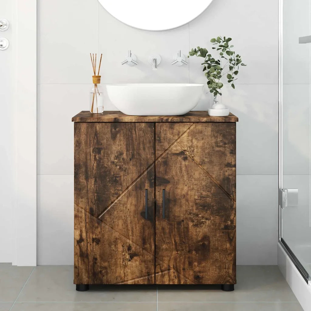 Mobile da Bagno con archiviazione Rovere fumé 61 x 35 x 64 cm