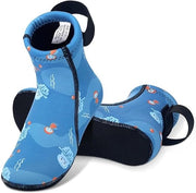 Dimensioni 34-37 (adatti a 20 cm) Calze per bambini con parete blu, calze da nuoto per bambini con gomma 3 mm, stivali per bambini per acqua fredda, stivali per bambini da sub, wetsuits antiscivolo, scarpe per bambini da spiaggia, adatti per beach volley.