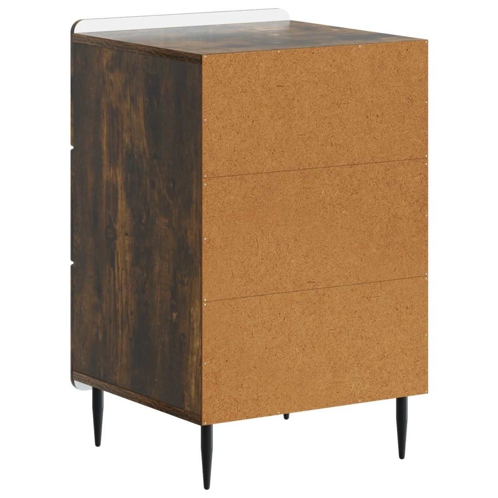 Armadio da Notte con cassetto Rovere Fumo 43x 41 x 68 cm 894330