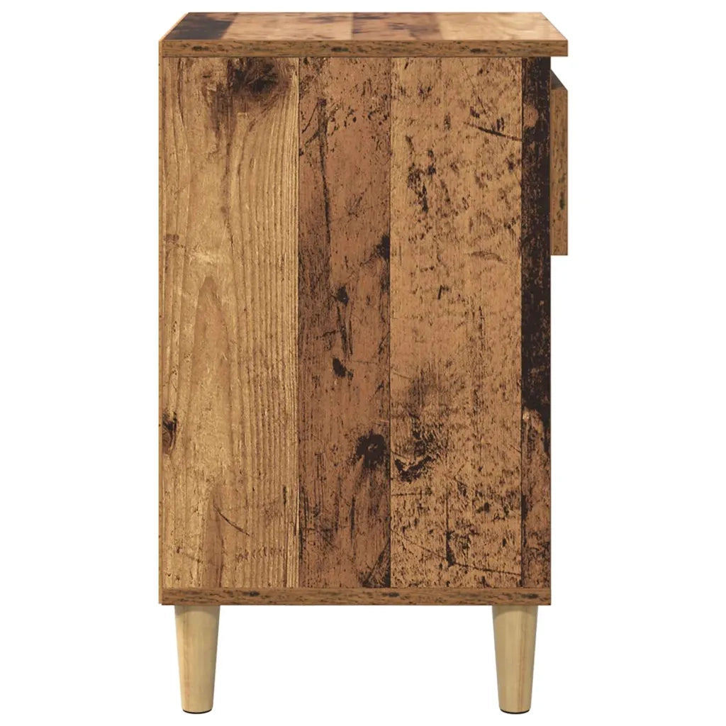Mobile per scarpe con cassetto-Scarpiera Legno vecchio 102 x 36 x 60 cm 458322
