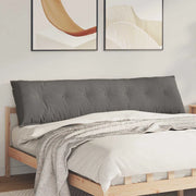 Cuscino per Schiena Grigio chiaro 200 x 50 cm Tessuto in Cords 42014994