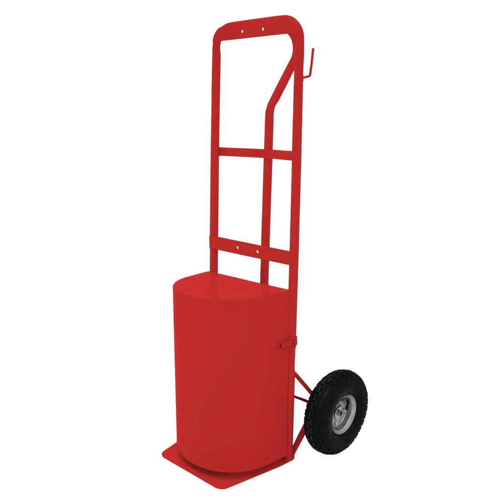 Doccia portatile per cavalli con carrello rosso, serbatoio 18L, tubo 10m.