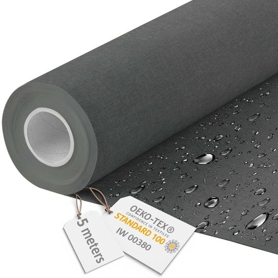 Tela Acquaparata - Tessuto per arredamento per metro, Imitazione Pietra 160 cm Largo - Tessuto impermeabile 220 g/m2 600D - Tessuto per ombrelli Acquaparata per metro, Stony Beach 5M