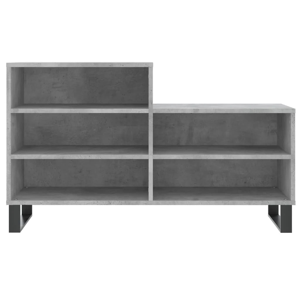 Scarpiera mobile contenitore per scarpe mobile per ingresso/corridoio/soggiorno 102 x 36 x 60 cm legno ingegnerizzato grigio 02_0021798