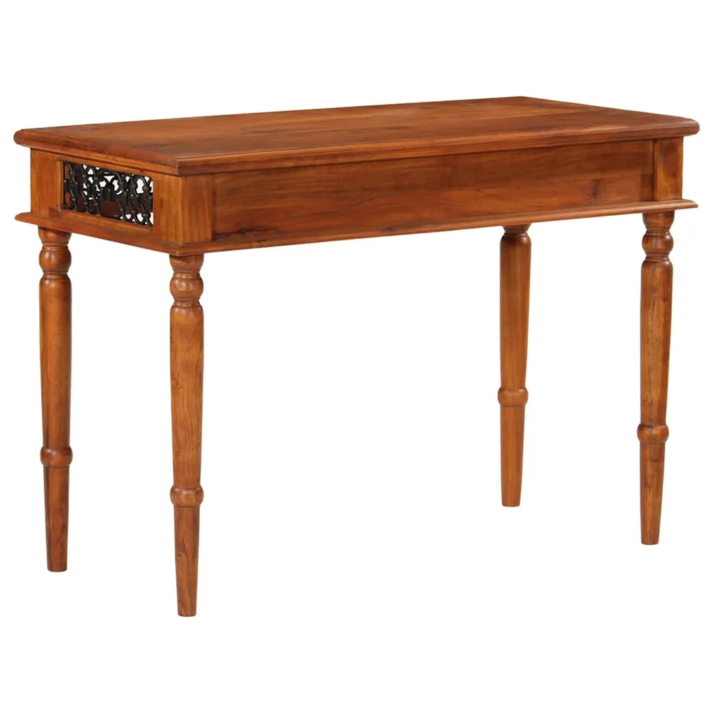 Scrivania | Tavolo da Ufficio con Cassetto 110x50x76 cm in Legno Massello di Acacia