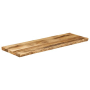 Piano Tavolo Bordi Vivi 140x40x3,8 cm Legno di Mango Grezzo 370687