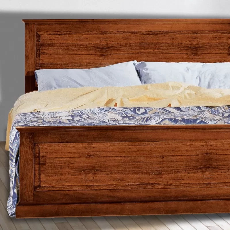 Letto matrimoniale classico legno tinta noce  173x110x209 (6131) - Mobili 2G