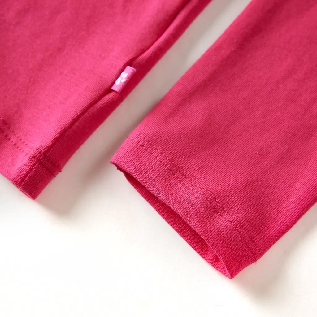 Maglietta da Bambina a Maniche Lunghe Fucsia 104 13530