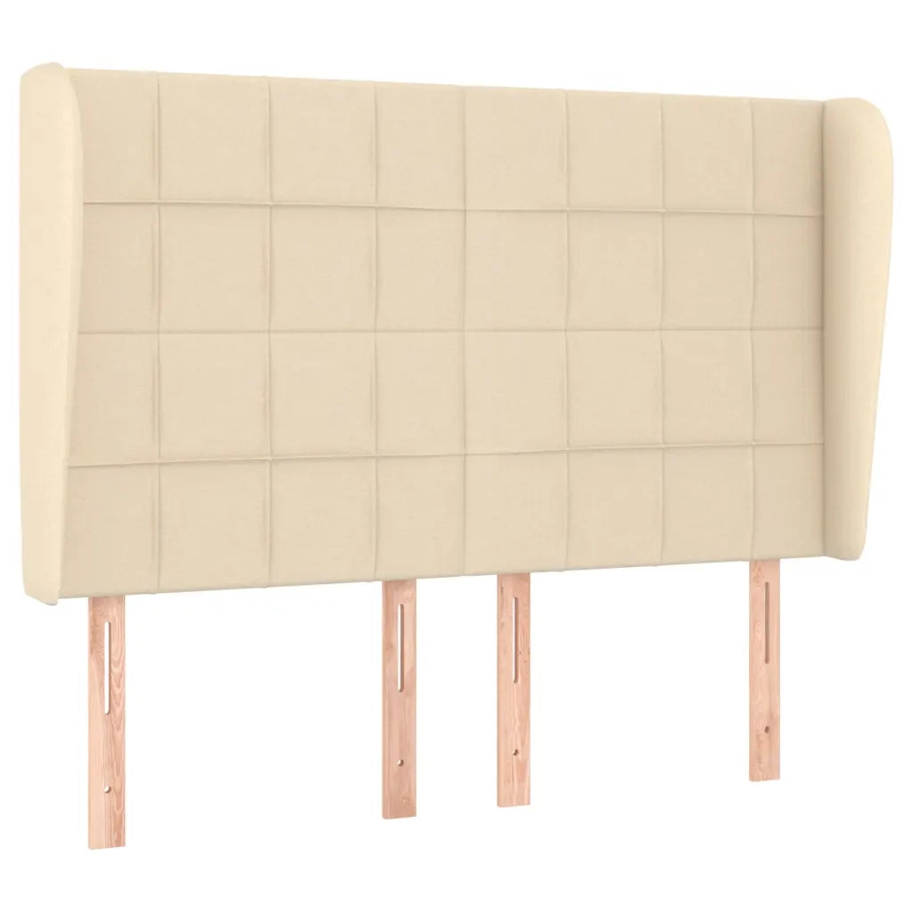 Giroletto a Molle con Materasso Crema 140x200 cm in Tessuto