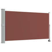 Tenda da Sole | Tenda parasole Laterale Retrattile per Patio 140x300cm Marrone