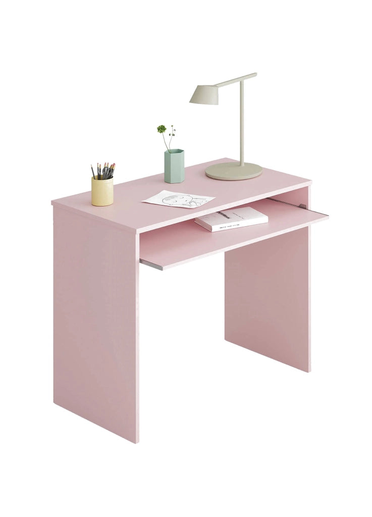 Ajeje, Scrivania un Ripiano, 90x54x79h cm Rosa