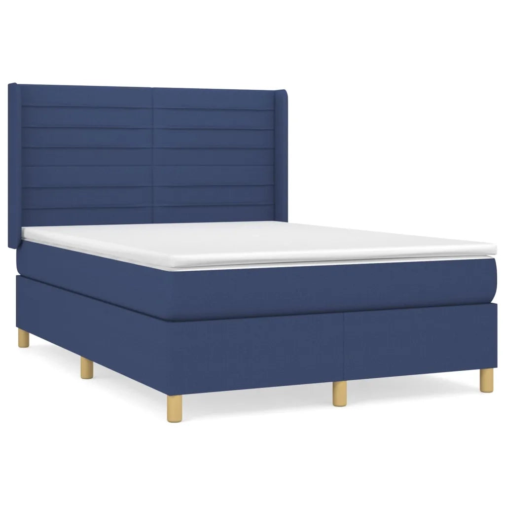 Giroletto a Molle con Materasso Blu 140x200 cm in Tessutocod mxl 122587