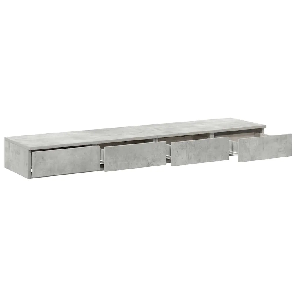 Cassetti per letto Grigio cemento 140 x 36,5 x 16,5 cm 866950