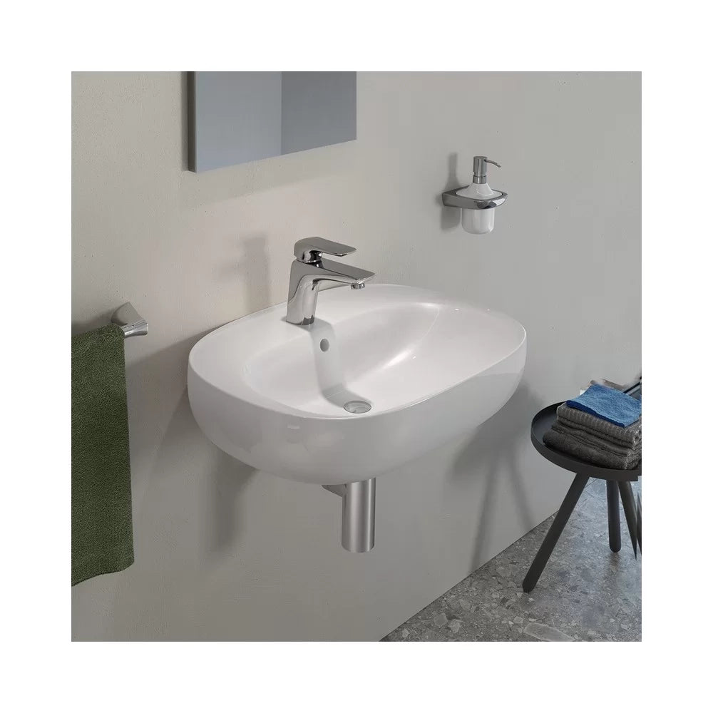Lavabo sospeso 60 cm serie illusion ovale