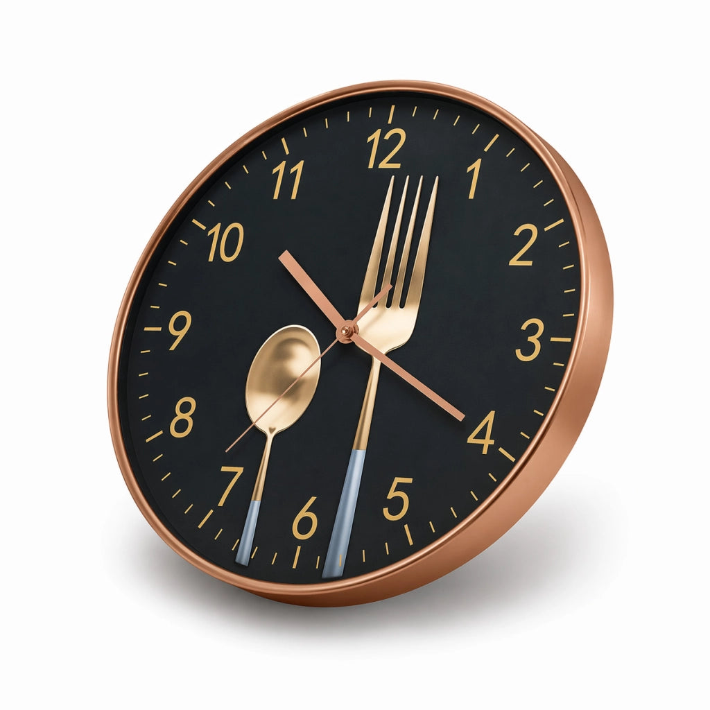 OROLOGIO DA PARETE CUCINA DESIGN POSATE MODERNO 30CM DECORAZIONE CASA