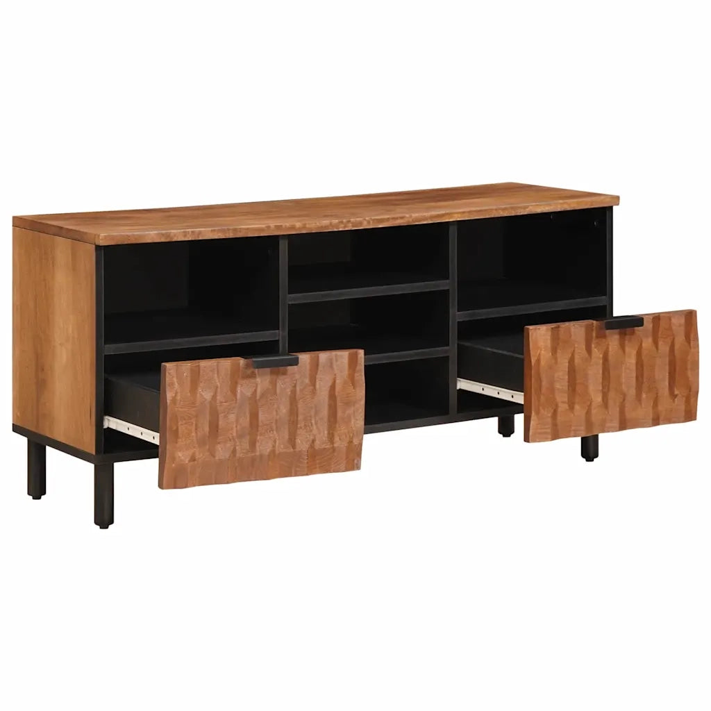 Mobile TV con cassetto Finitura Marrone Acacia 100 x 33 x 46 cm 4017918