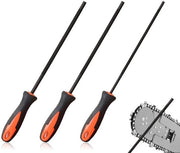 Kit di sega a catena con manico - 3 pezzi - set di seghe con impugnatura - denti di sega fini - manico in ABS - compatibile con seghe a catena