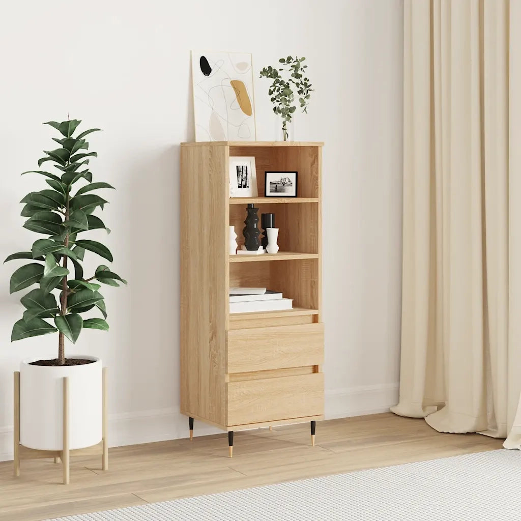 vidaXL Credenza Rovere Sonoma 40x36x110 cm in Legno Multistrato