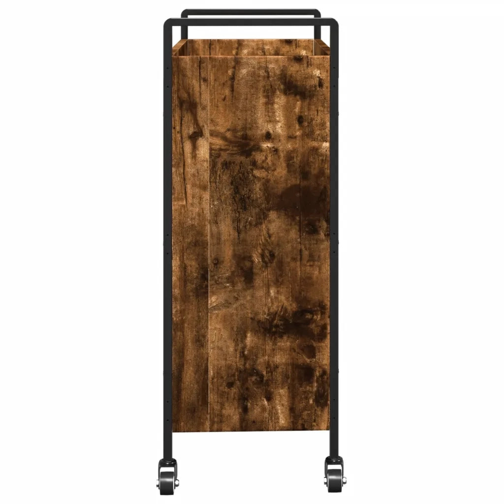 Carrello da Cucina Rovere Fumo 70x30x82 cm in Legno Multistrato CFW3243677