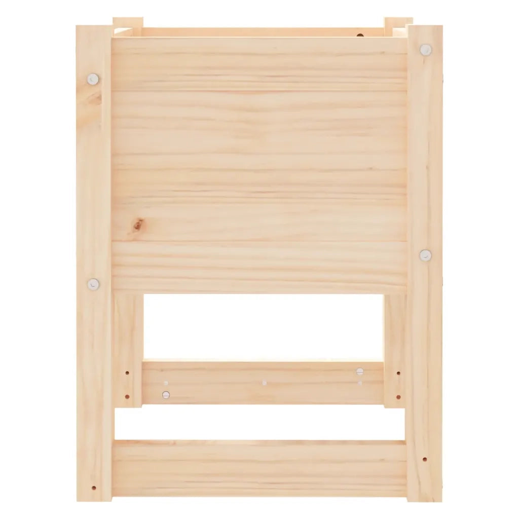 Fioriera | Cassetta per fiori | Vaso 40x40x52,5 cm in Legno Massello di Pino