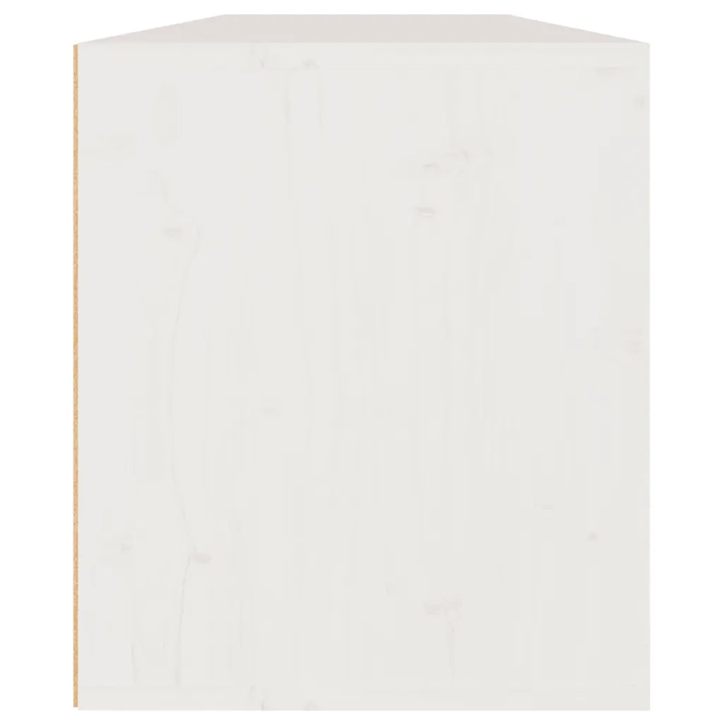Pensili Bianchi 2 pz 60x30x35 cm in Legno Massello di Pino 813448