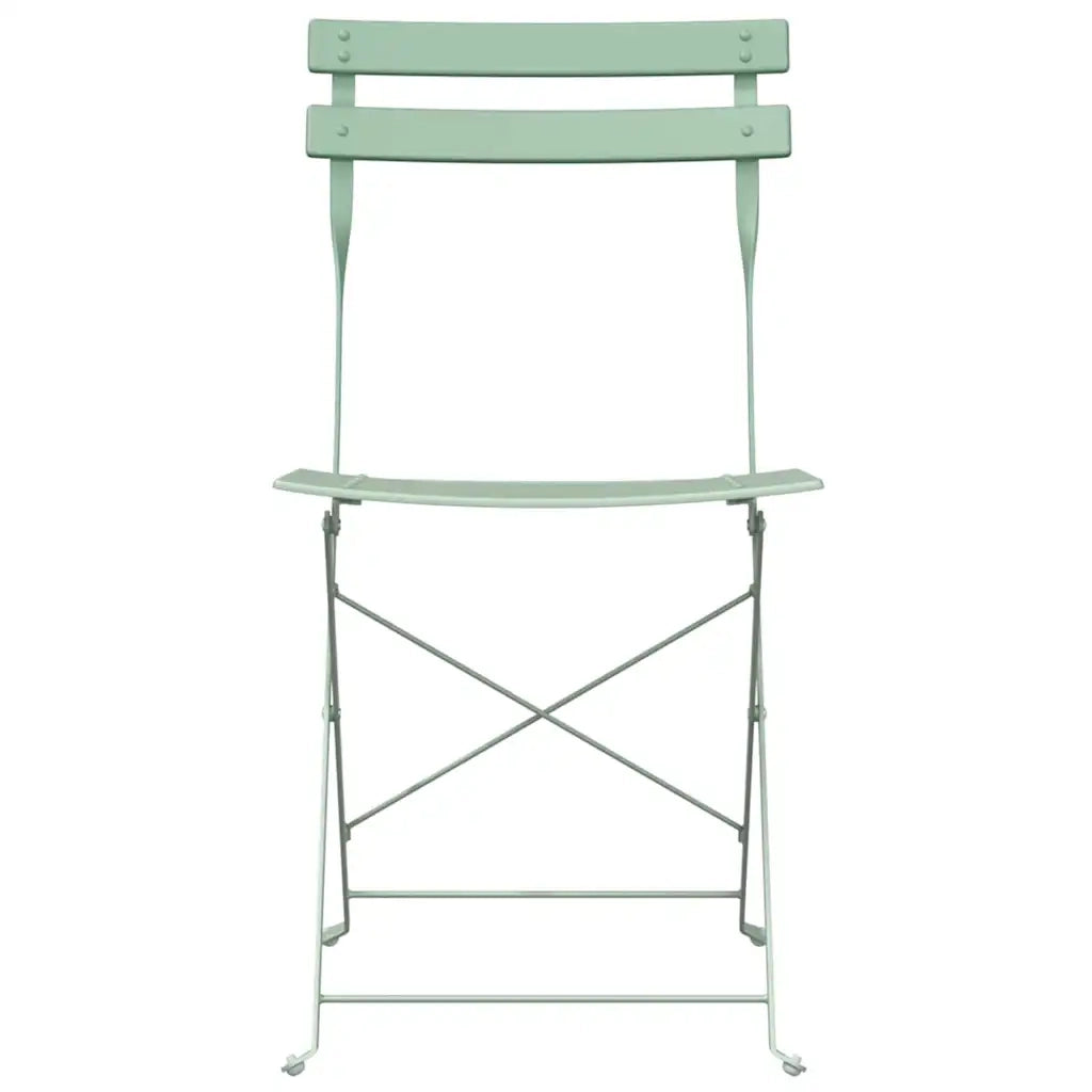 Sedia Pieghevole da Giardino 2 pcs Menta Leggera 42 x 46 x 82cm 42002958