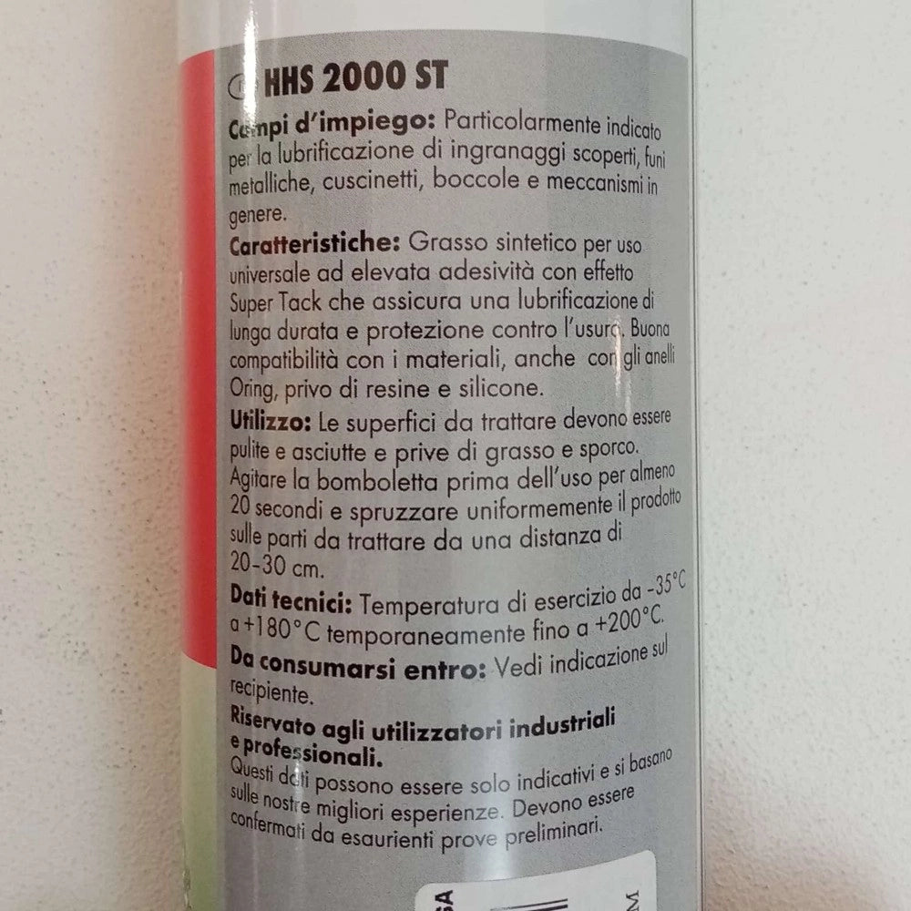 Grasso incolore 500ml hhs 2000 st lubrificante spray adesivo resistente alle alte pressioni