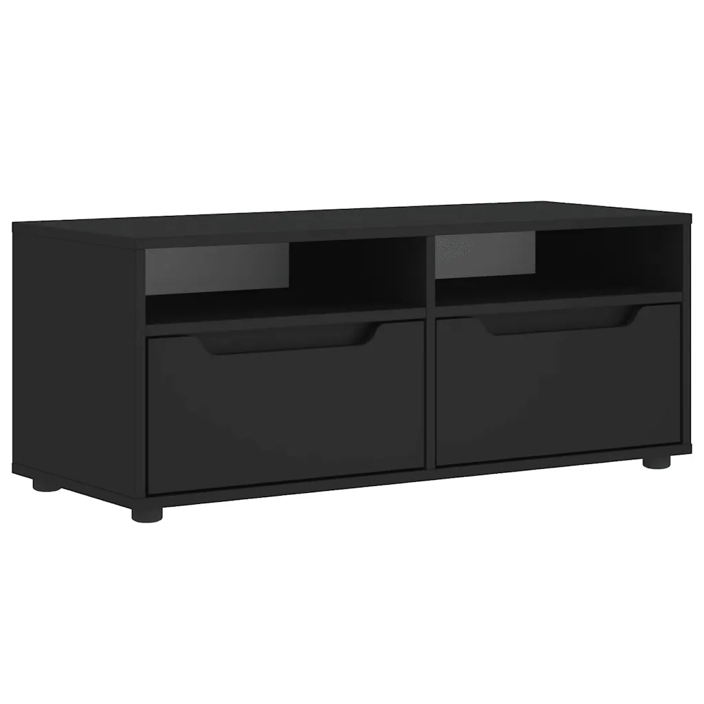 Mobile TV VISNES Nero 100x40x38 cm in Legno Multistrato 4108293