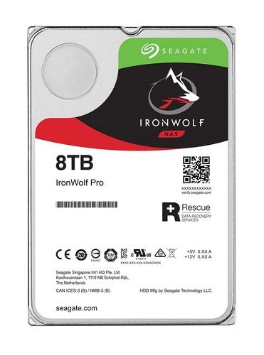 Seagate ironwolf st8000vn004 disco rigido interno 8 tb 7200 giri/min 256 mb 3.5" serial ata iii