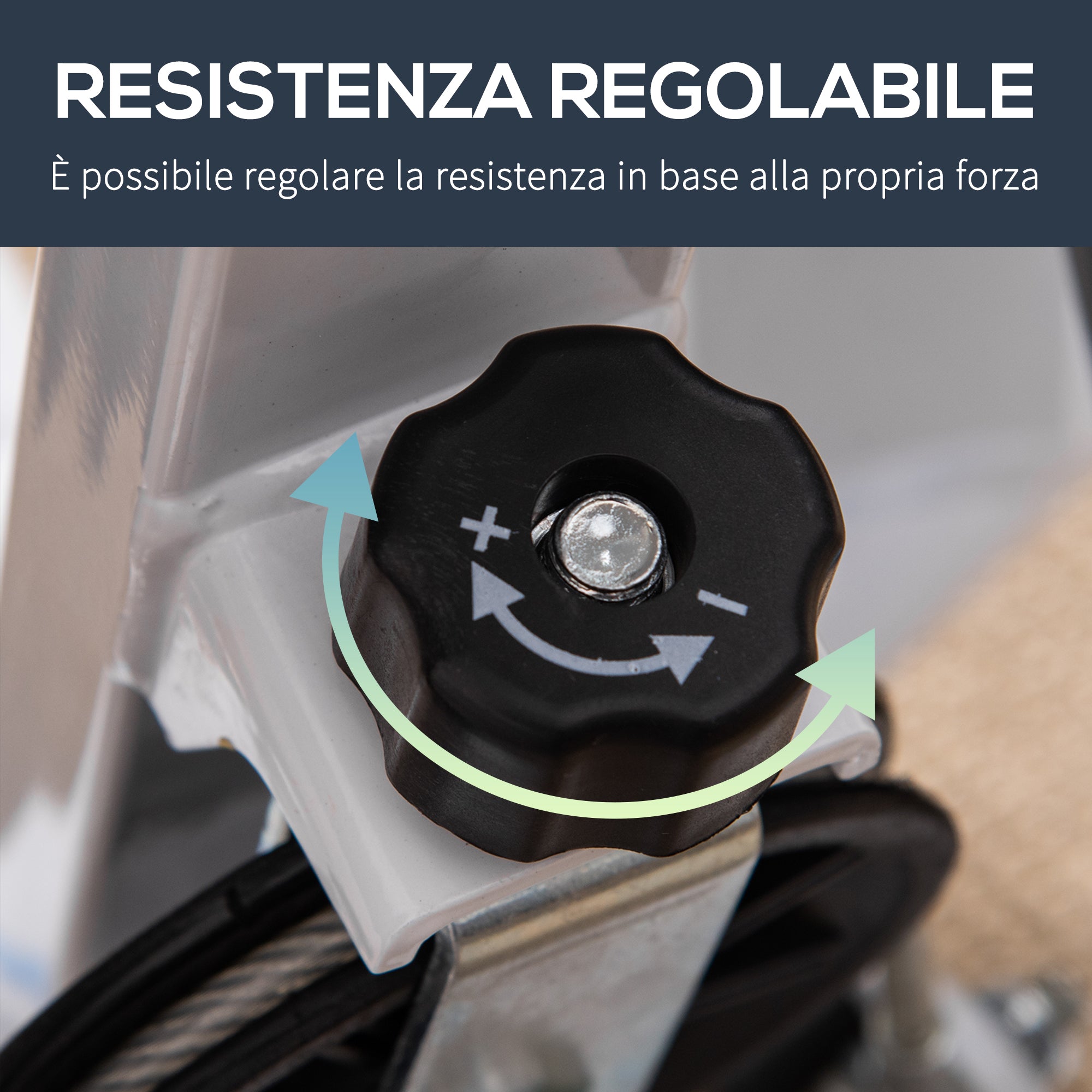 Stepper con Manubrio Monitor LCD 55x44x108A cm Bianco e Blu