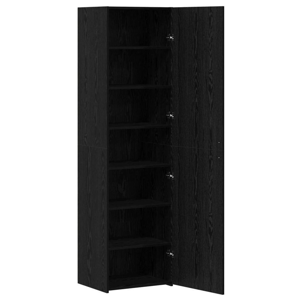 Credenza 2 pcs Rovere Nero 50 x 42,5 x 185 cm 3365587