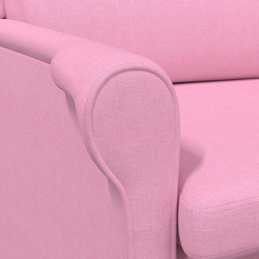 Poltrona Moderna Rosa Tessuto poliestere, Legno Media Ergonomica