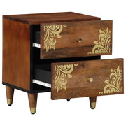 Comodino | Armadio da Notte | Mobiletto da notte con cassetto Marrone miele 40 x 33 x 46 cm