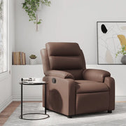 Divano Sedia-Poltrona Reclinabile Marrone in Similpelle 973680