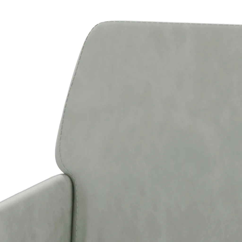 Panca Grigio Chiaro 108x79x79 cm in Velluto CFW8849181