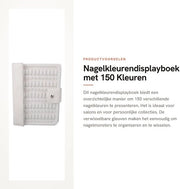 Libreria a colori per unghie 150 tonalità - Ospite per mostri di unghie in plastica - Coperchio intercambiabile per unghie false - Organizzazione semplice delle unghie - Dimensioni 23 x 18 cm - Costruzione solida senza attacchi - Libreria per unghie