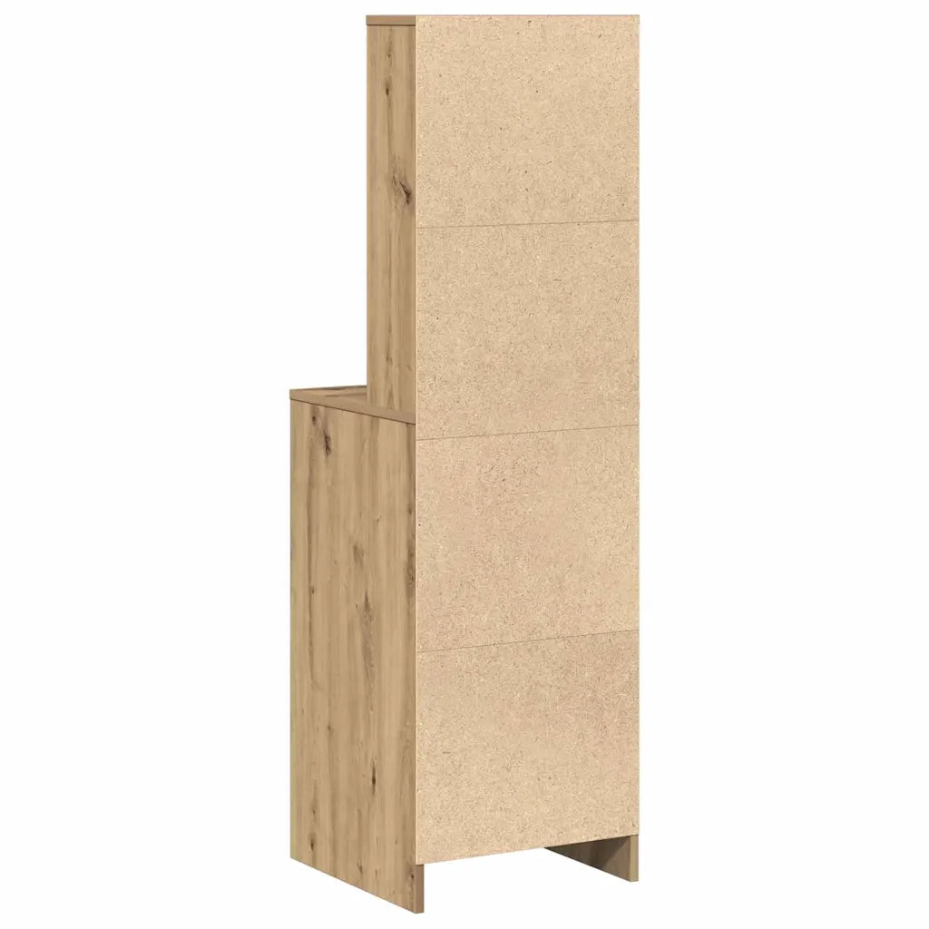 vidaXL Credenza rovere artigianale 40 x 41 x 135 cm Legno multistrato