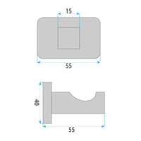 Portasciugamano Da Bagno Nico 5905 Brush Nickel