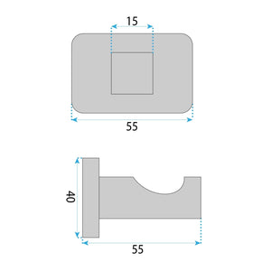 Portasciugamano Da Bagno Nico 5905 Brush Nickel