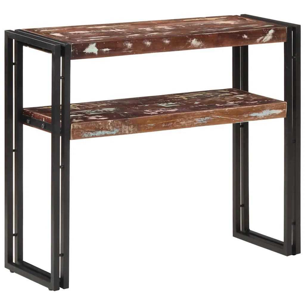 Tavolo Consolle 90x30x75 cm in Legno Massello di Recupero cod mxl 21342