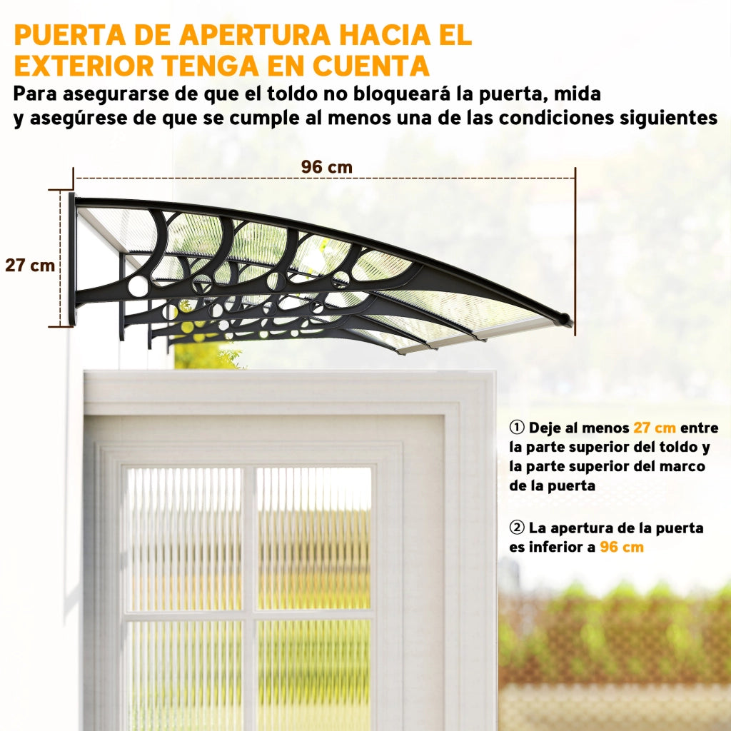 Tettoia in Policarbonato per Porte e Finestre ¨C zephmum ¨C 303x96 cm