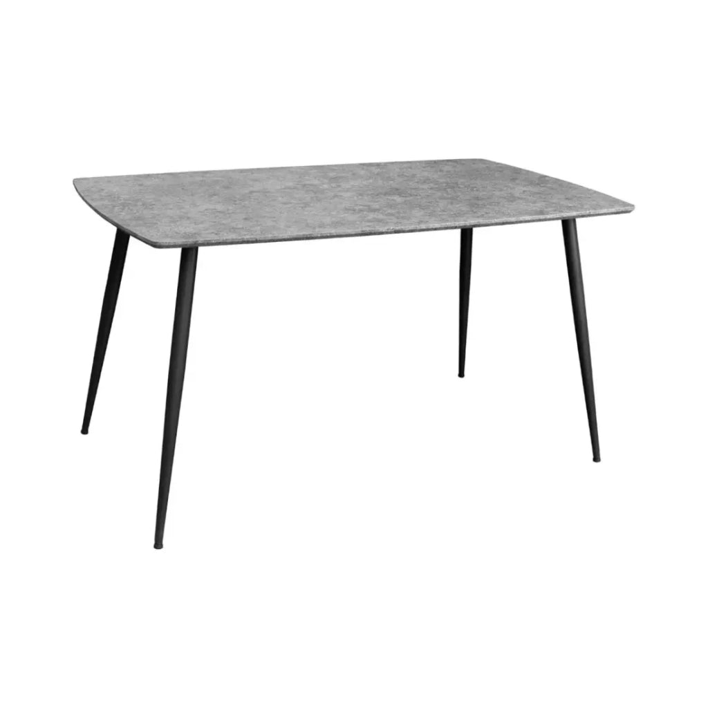Tavolo da pranzo CALDERO 120 cm – Tavolo contemporaneo in aspetto pietra e metallo
