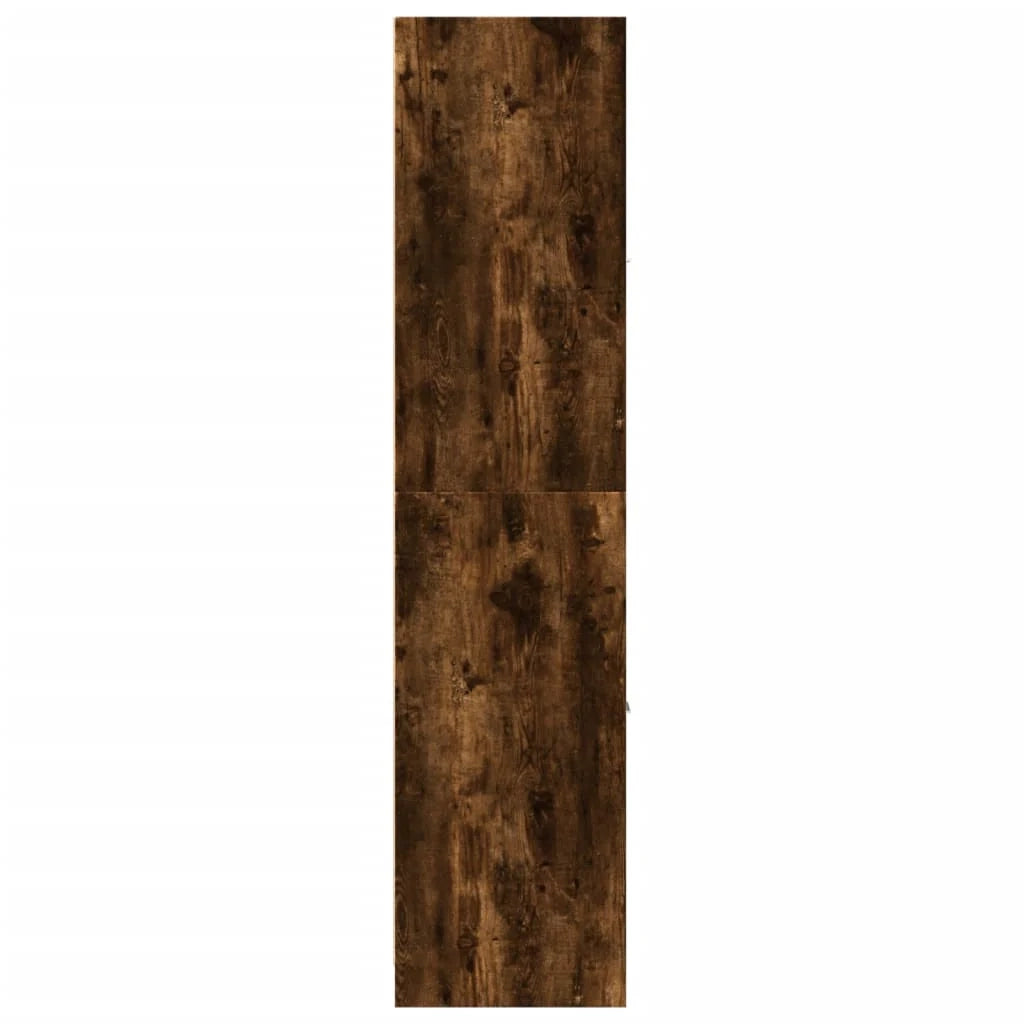Mobiletto da farmacia in rovere affumicato 40 x 41 x 174 cm ampio spazio di archiviazione multiuso legno ingegnerizzato finitura rovere affumicato 02_0055671