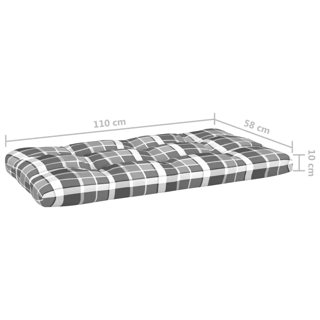 Divano Centrale Giardino su Pallet-Sofa Modulare-Divanetto da esterno Nero Legno Pino Impregnato 307410