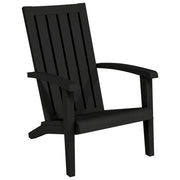 Sedia Adirondack da Giardino | Sedie da Esterno in Polipropilene Nero