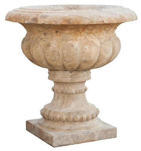 Biscottini VASO FESTONATO INVECCHIATO IN PIETRA conca festonata giardino Offerta Speciale